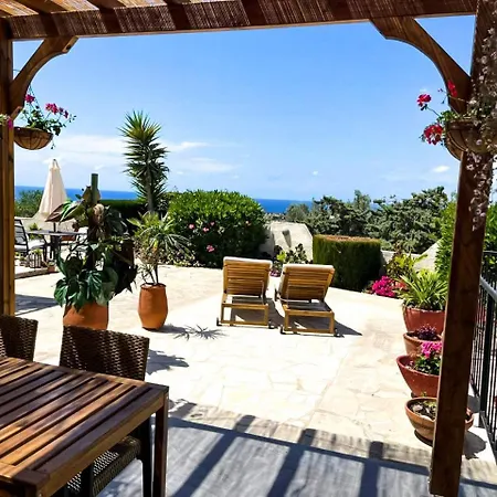 Lejlighed Sea View Luxury In Acropaphos, Patio, Terrace, Pool, Tv 65 Inch